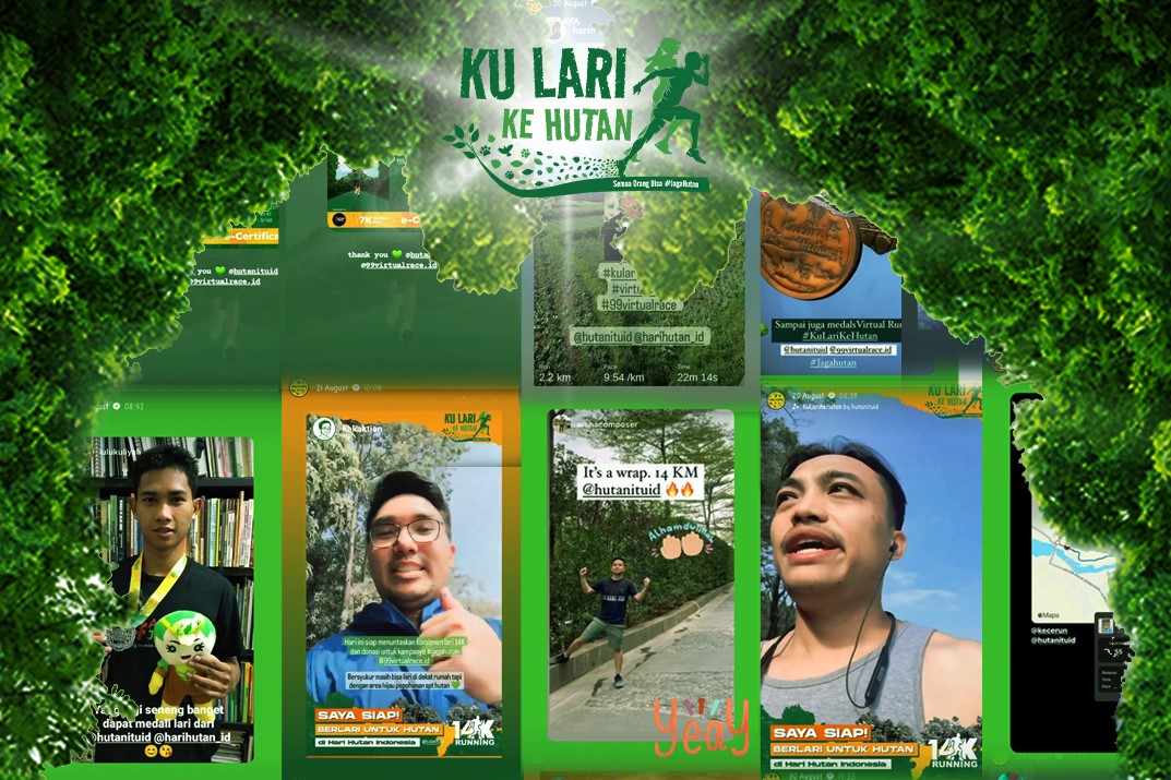 Hari Olahraga Nasional  300 Pelari Sukseskan Aksi Nyata Adopsi Hutan