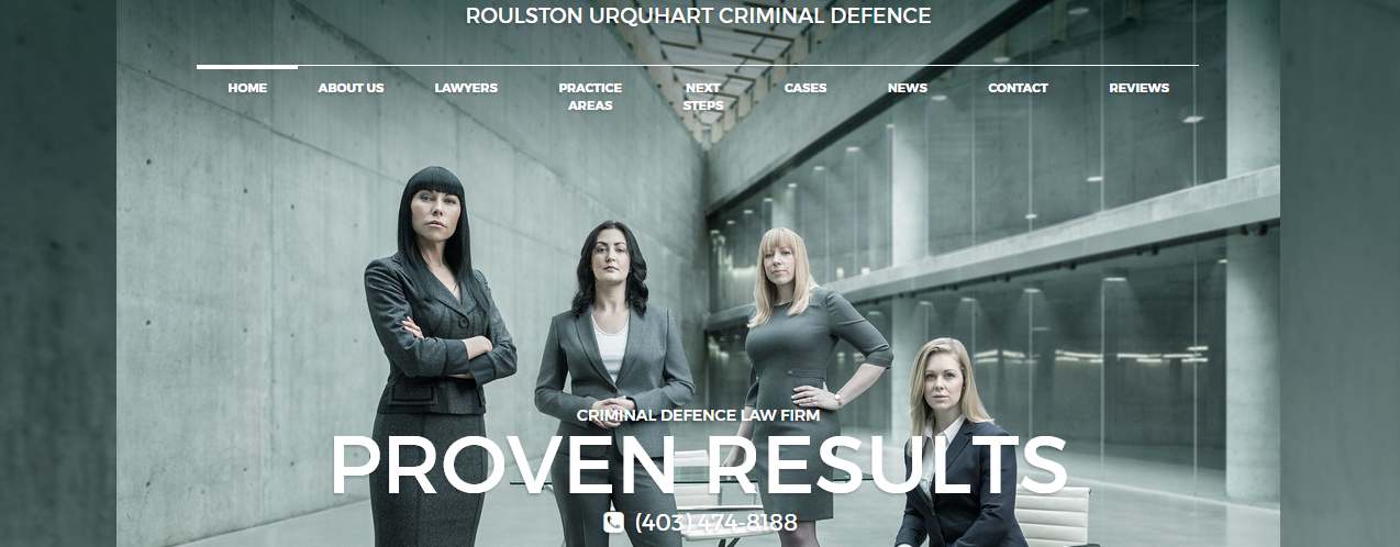 Godna uwagi strona internetowa kancelarii Roulston Urquhart Criminal Defence.