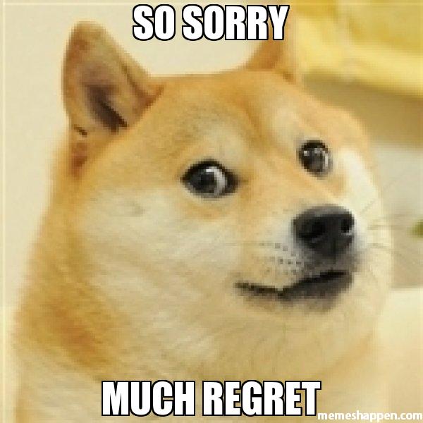 expressing regret