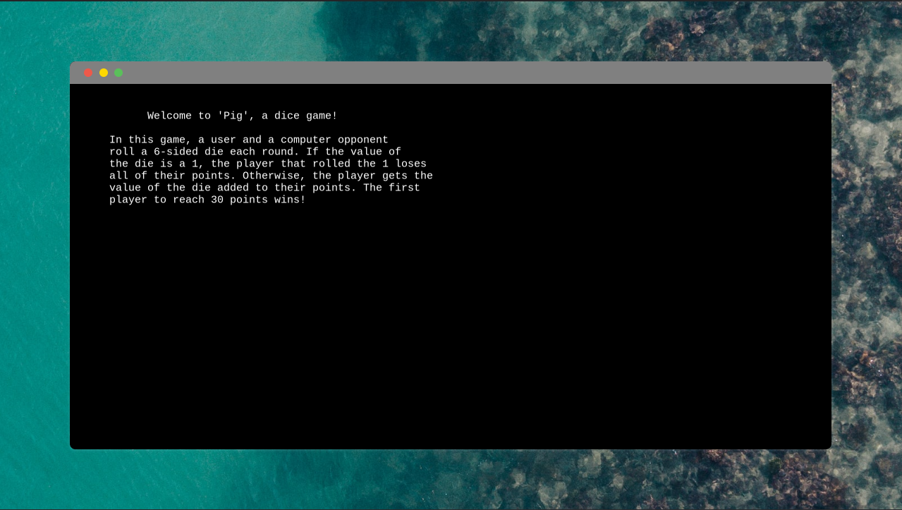 Python tutorial step 1 output