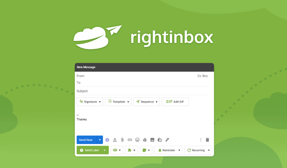 Best mass email service 8: rightinbox website screenshot