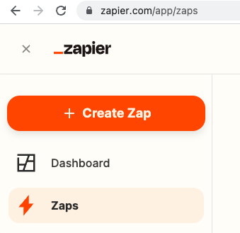 Zapier - Create Zap