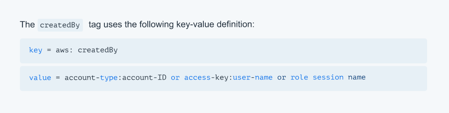 AWS key value definition