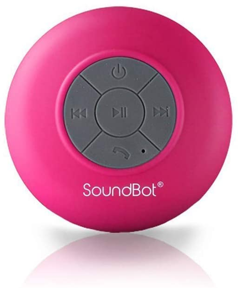 hot pink soundbot shower radio