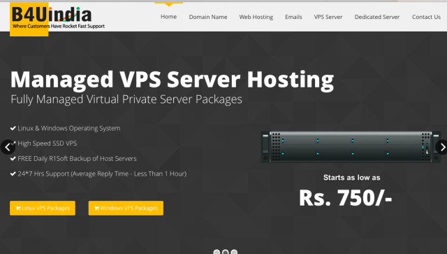 B4uIndia VPS Hosting