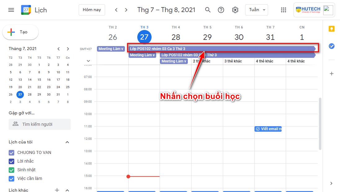 Hướng dẫn tạo lịch học online trên Google Calendar 104