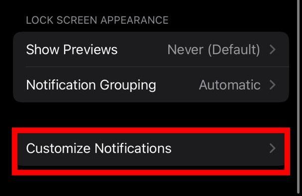 customize messenger notification