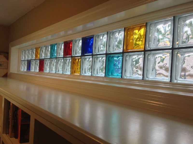 susunan glass block