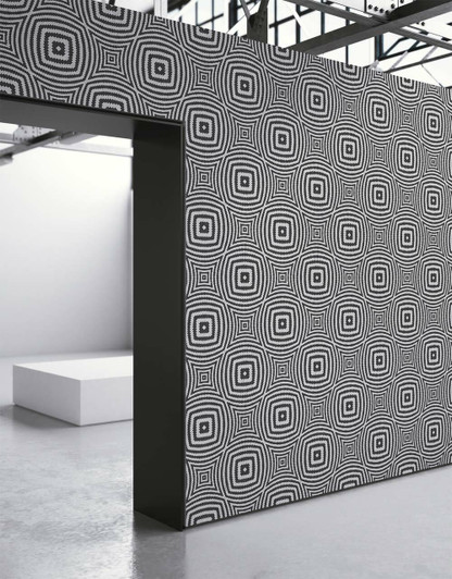 Black Geometric Bulbs Wallpaper