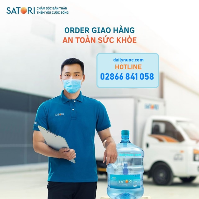 đại lý giao nước suối satori