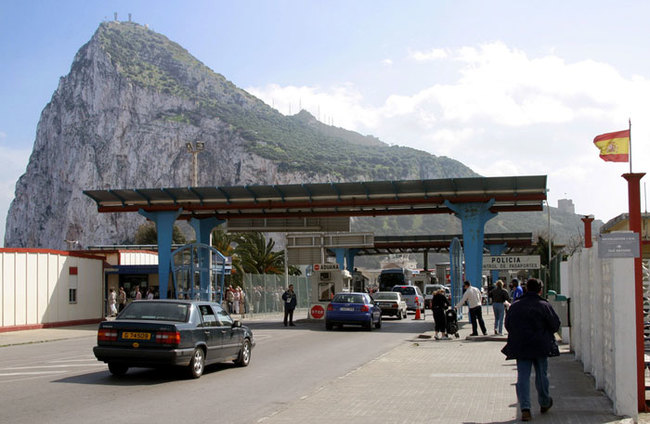 2) United Kingdom and Spain - This is the checkpoint at the international boundary between the British Overseas Territory of Gibraltar and Spain.