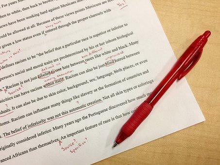 Mistakes, Editing, School, Red Ink