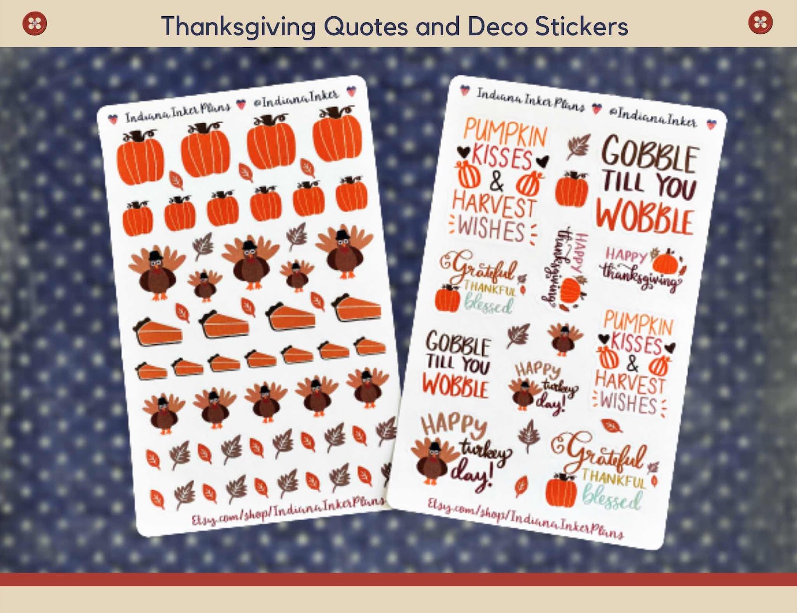 thanksgiving stickers