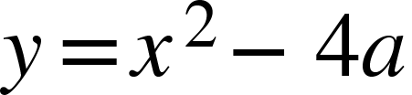 y equals x squared minus 4 a