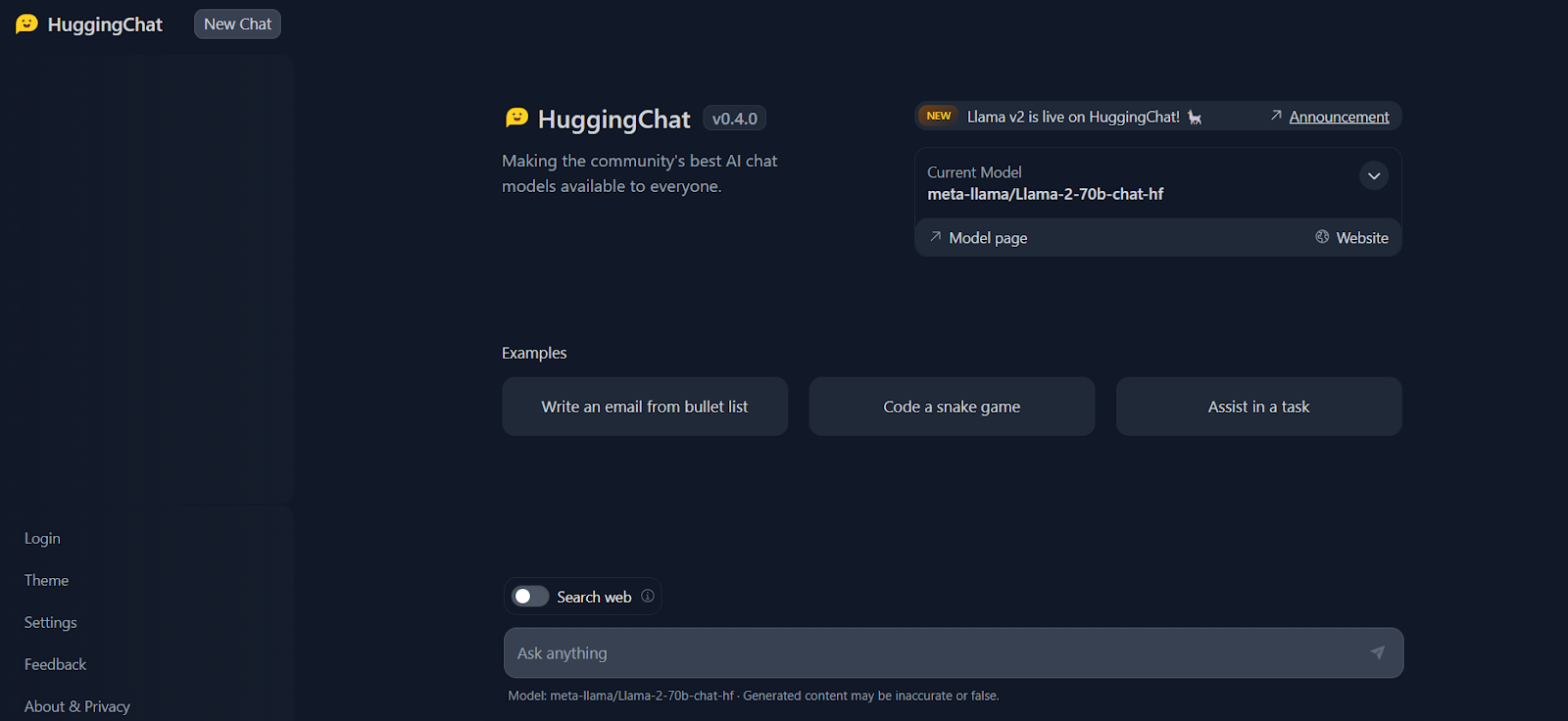 Huggingchat Ai Chatbot