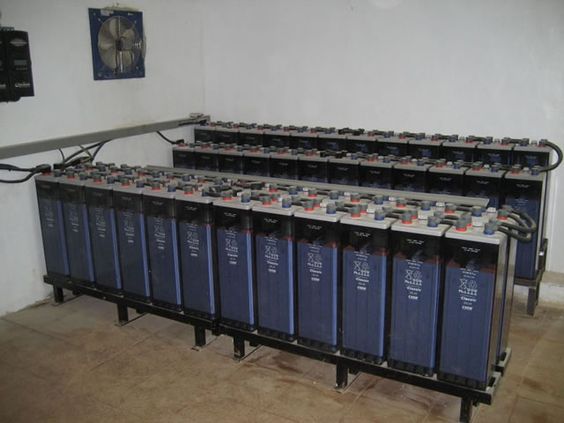 A Row of Batteries