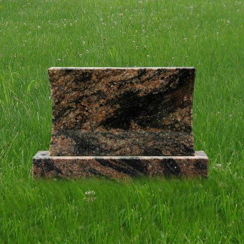 Headstone Granite Aurora Concave Pet Mini Gravestone Tombstone Marker MN-177