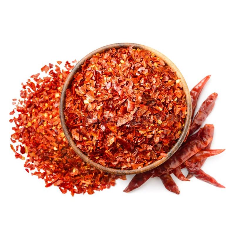 Asian Dried ground Red Chili Flakes High Quality Pure Ceylon free shiping  50g