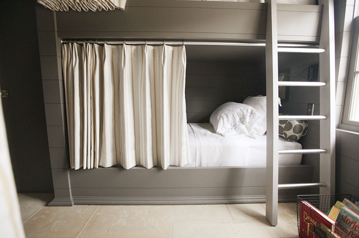 How To Hang Curtains On A Bunk Bed, Under Bunk Bed Curtain