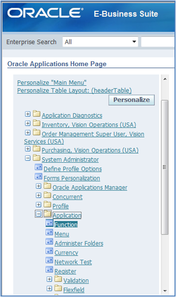 OAF deployment creating function in Apps