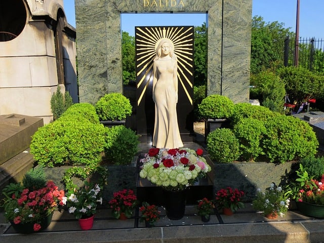 Dalida`s grave in Paris