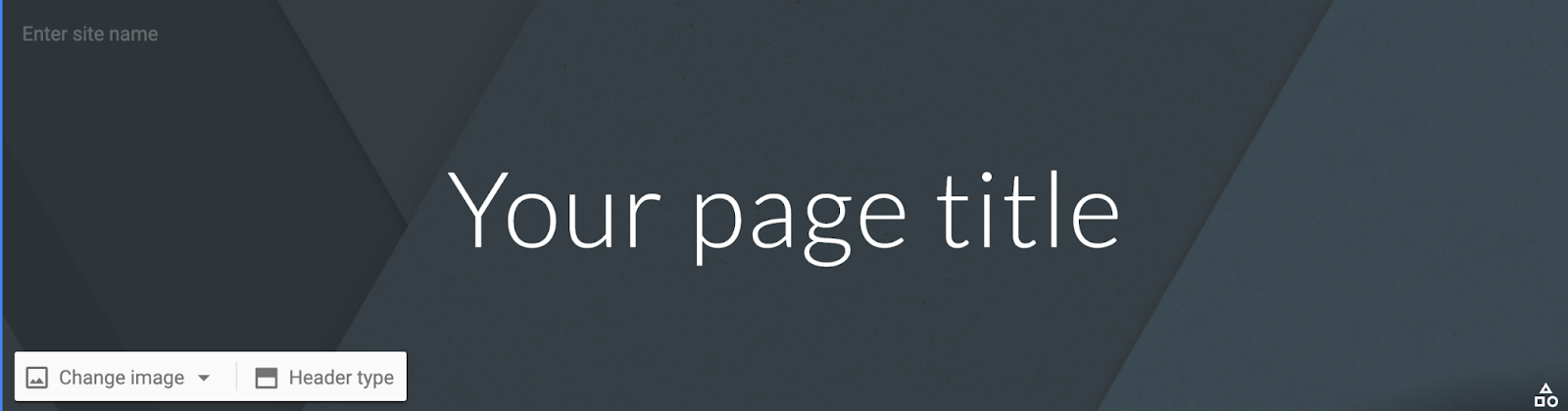 Google Sites background image selector