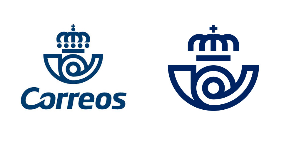 logos de Correos antiguo y nuevo