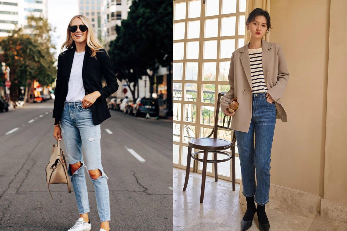 Cách phối đồ với áo blazer nữ