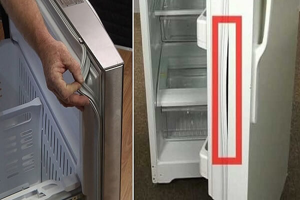 Ron cửa hỏng cũng là nguyên nhân khiến tủ lạnh chạy không ngắt