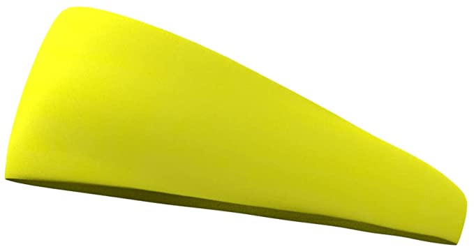 Bondi Band Solid Moisture Wicking, Neon Yellow, One Size