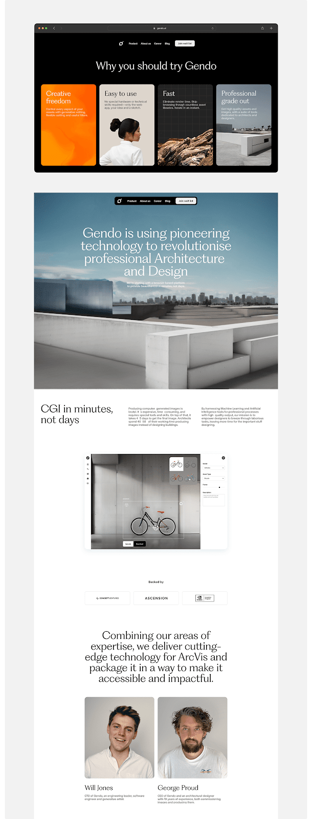 Branding ai architecture Render visualization brand identity Web Design  UI/UX minimal clean simple