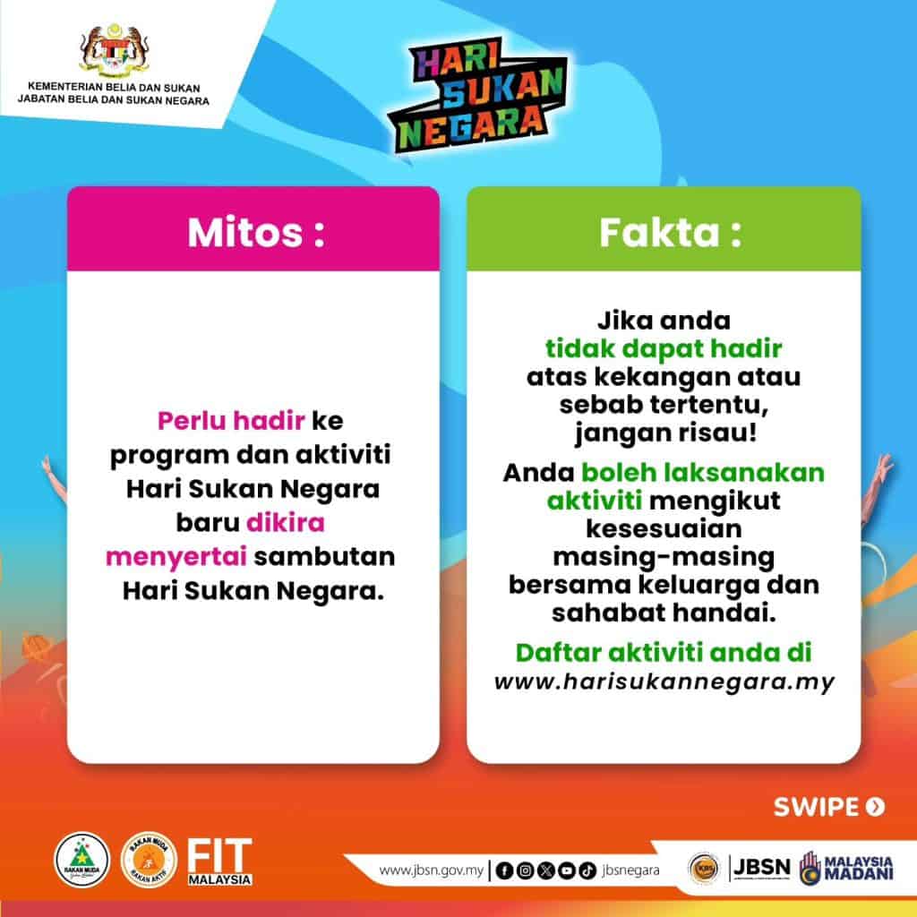 Hari Sukan Negara 2023 - Tarikh & Senarai Acara Diadakan