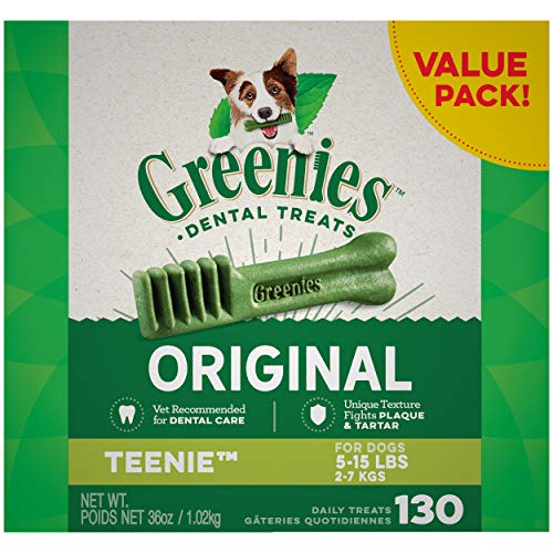 Golosinas dentales originales para perros Greenies