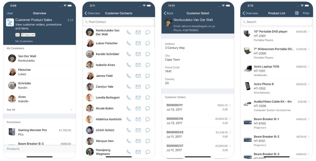SAP Mobile Screenshots
