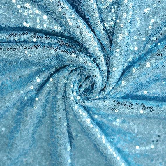 Light Blue Mini Sequin Fabric 52'' Wide - Etsy