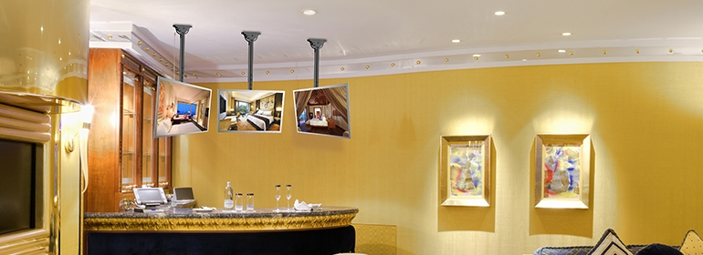 Qlb Ce946 01ld Ceiling Mount Back To Back Dual Display
