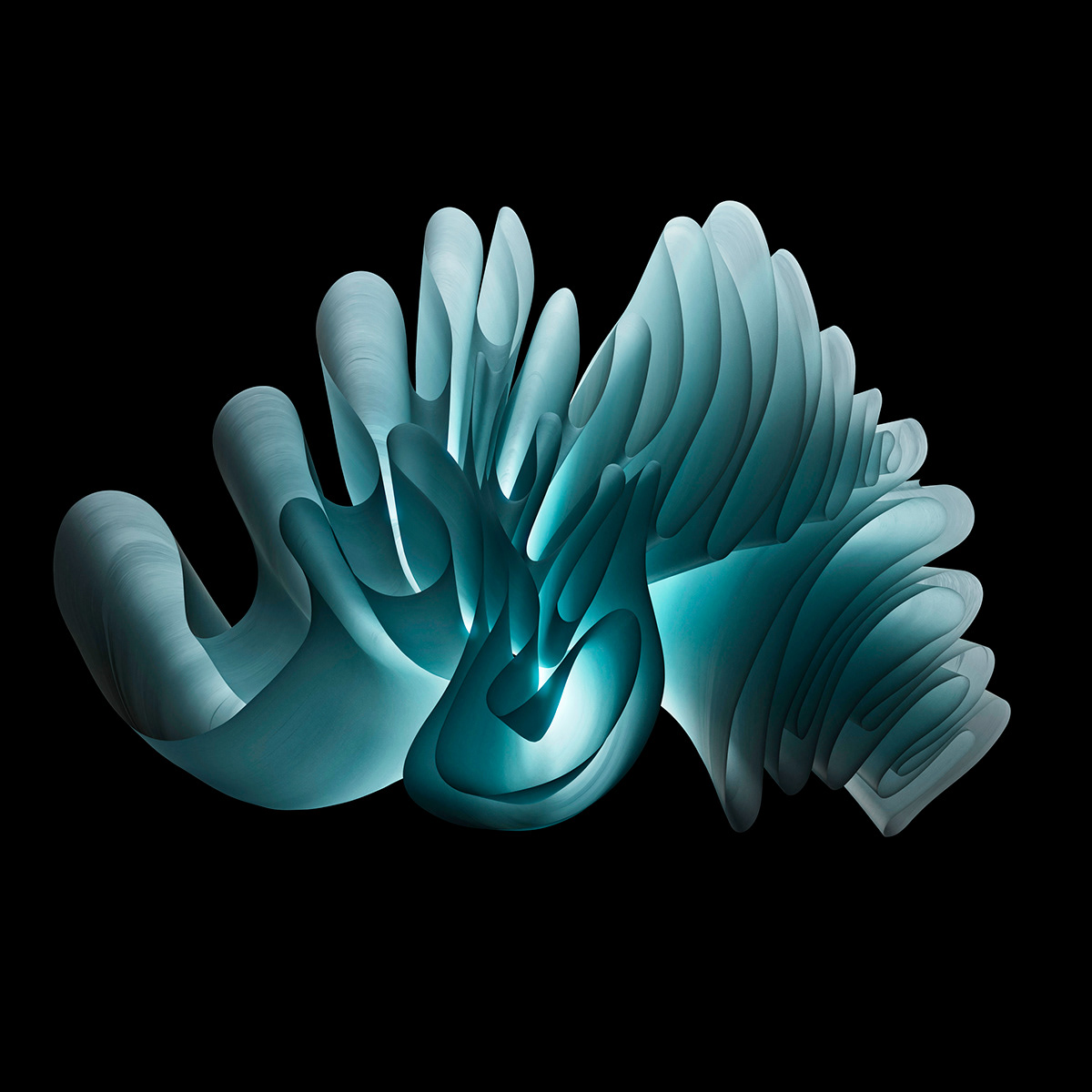 3D abstract Abstract Art CGI Digital Art  doodle art glow translucent