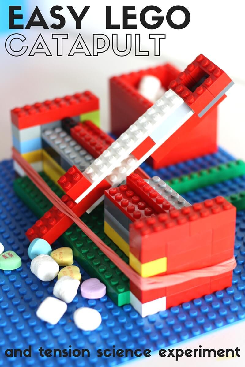 Learn how to build an easy LEGO catapult using your own LEGO collection. Our catapult building STEM activities also makes a great physics activity for the kids to try! The best LEGO kids activities for kids of all ages to try.