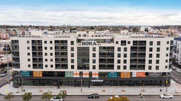 반도건설이 미국 LA에 준공한 'The BORA(더 보라) 3170'의 외관. 숫자 ‘3170′은 이 아파트가 들어서는 주소의 번지를 뜻한다. 미국에서 국내 건설사가 부지 매입부터 임대까지 모든 과정을 담당한 것은 이 아파트가 처음이다. /반도건설