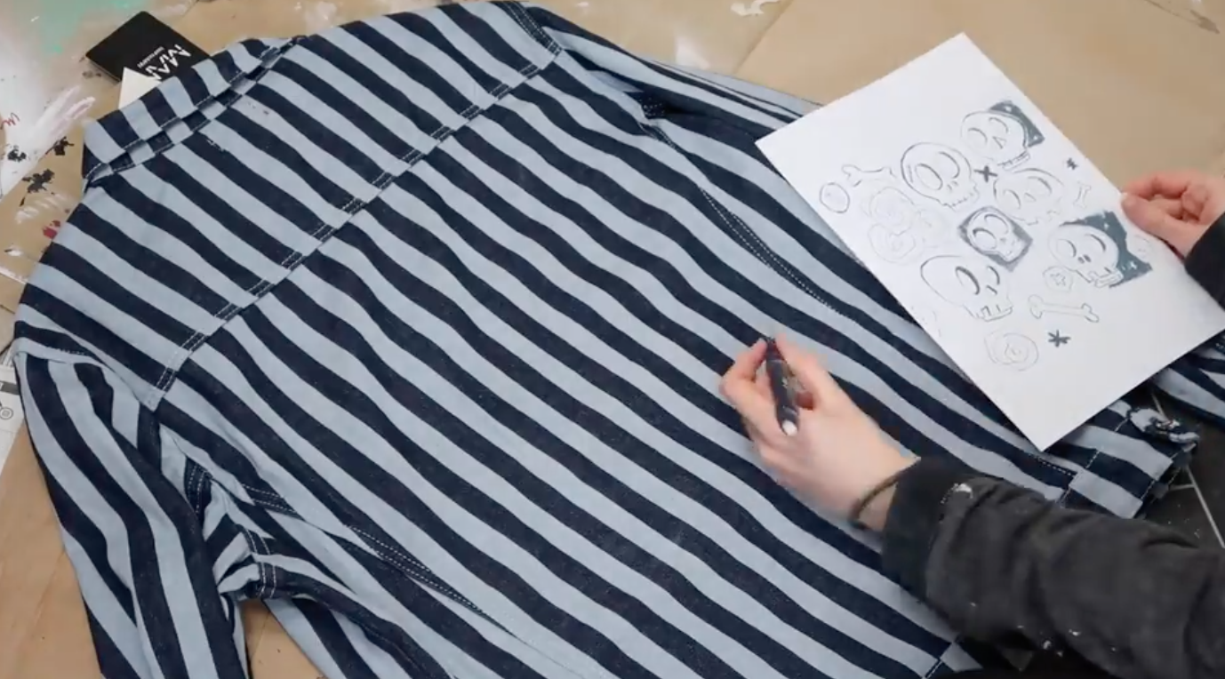 stripe shirt back