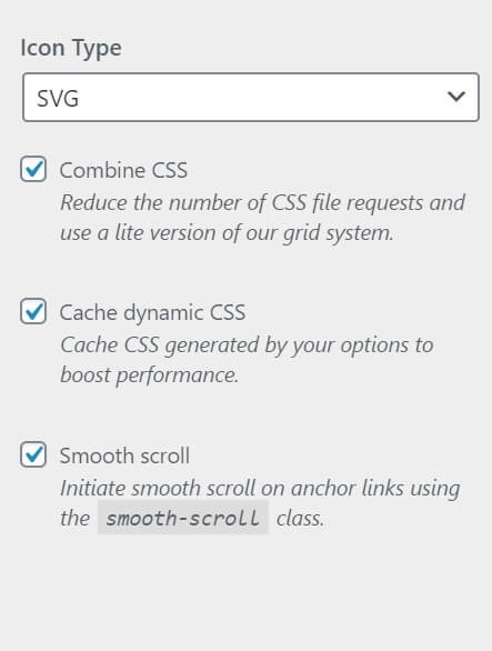 Icon Type in GeneratePress