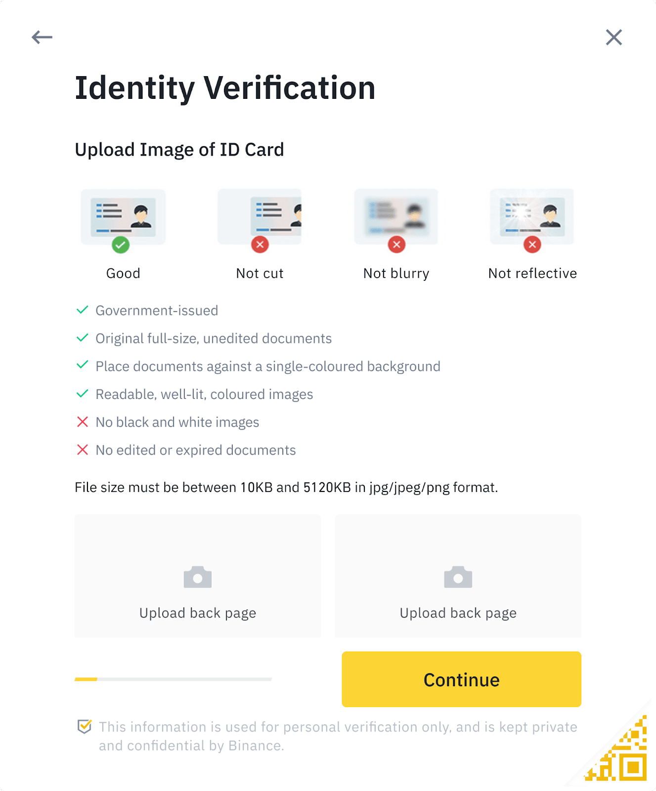 verifica la tua identità