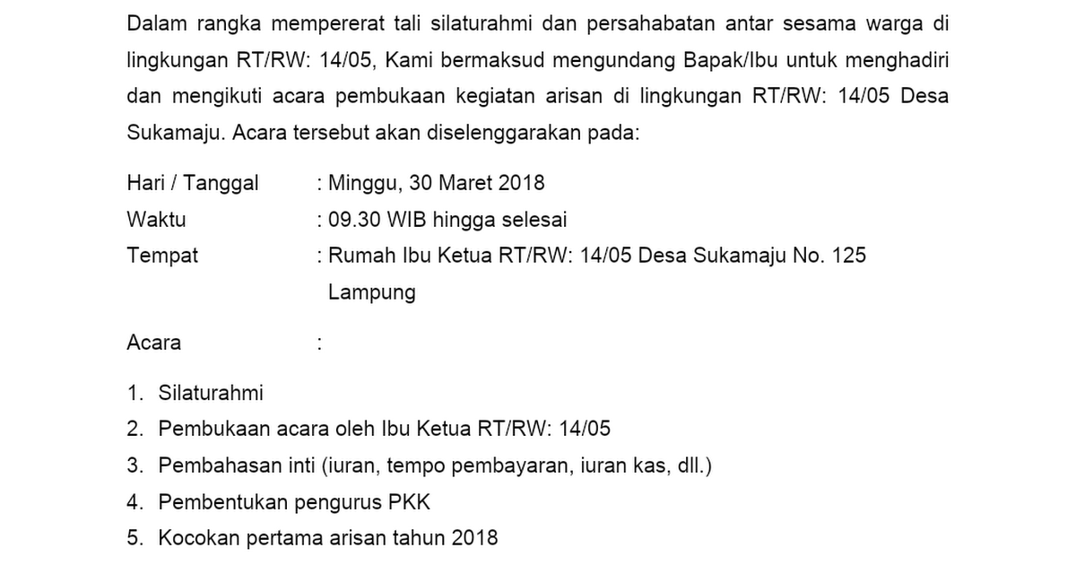 27+ Contoh Pembukaan Acara Arisan Keluarga terbaru