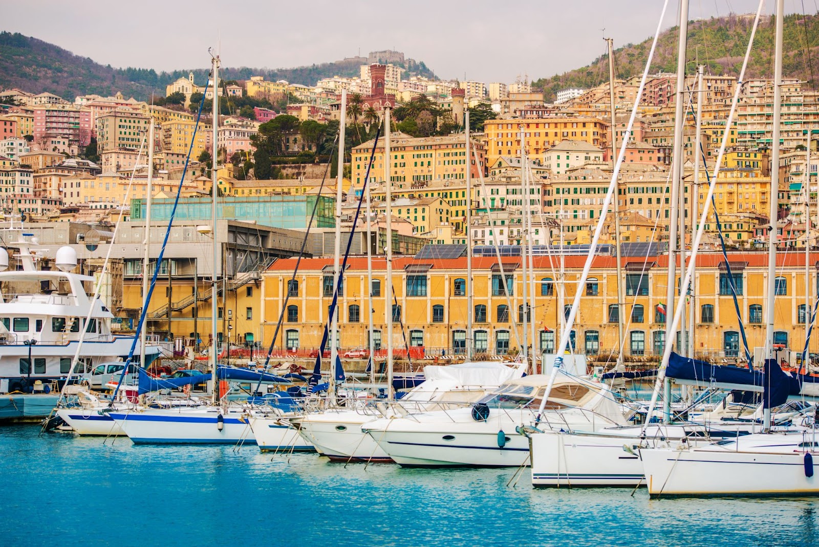 Beautiful view of Italy's Genoa