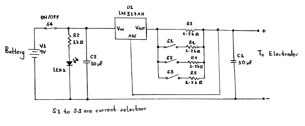 Circuit diagram of TDCS circuit 
