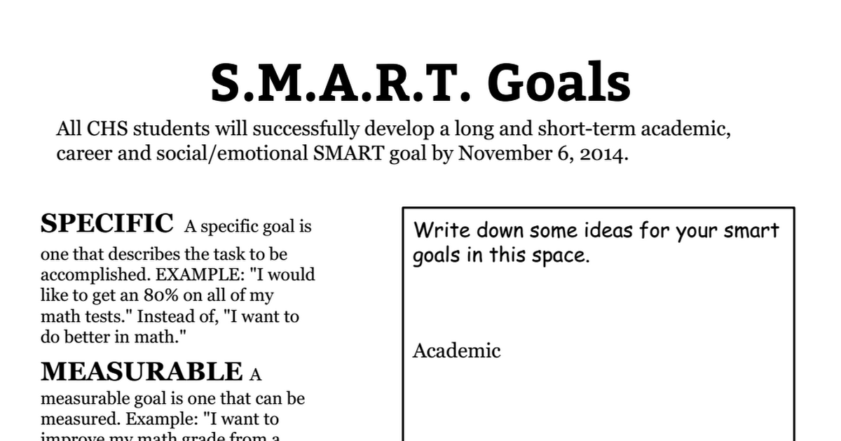 Printables Smart Goals Worksheet Pdf smart goals worksheet 2014 2015 pdf google drive