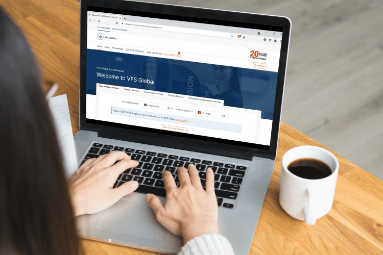 Apply for a visa to Portugal online on VFS Global