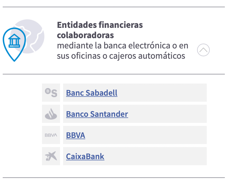 entidades financieras colaboradoras