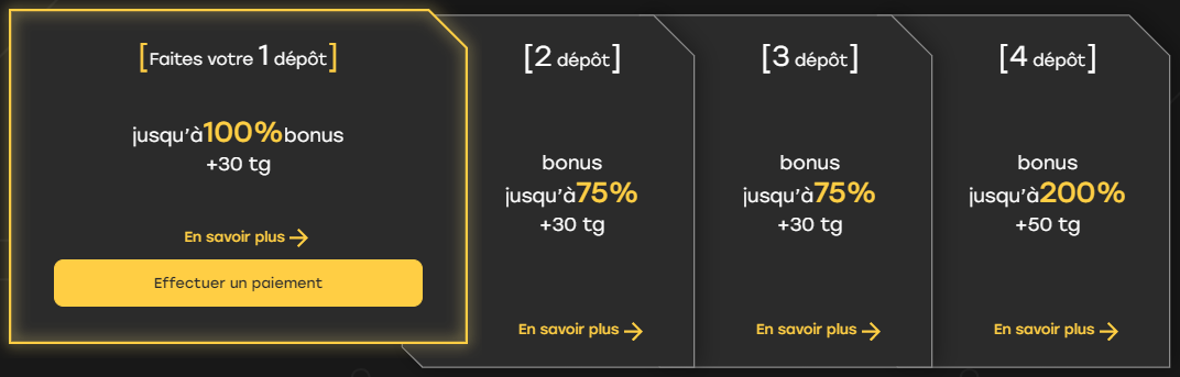 Bonus de bienvenue Fairspin Casino