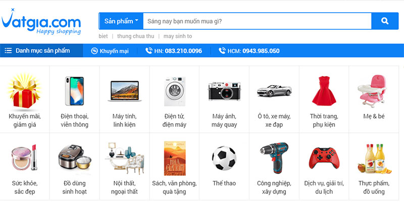 Web bán hàng online uy tín tại Việt Nam